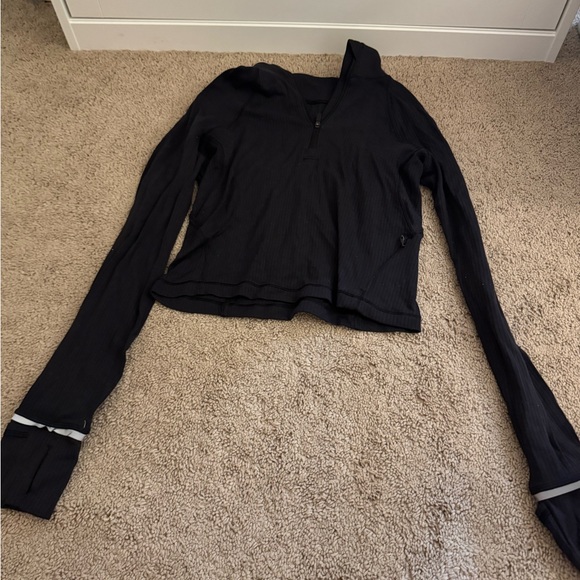 It’s Rulu Ribbed Cropped Half Zip - Picture 4 of 5